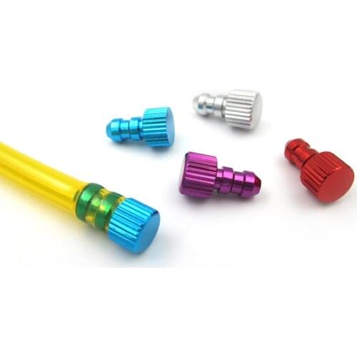 5pcs High Quality Aluminum Alloy Color Gas Fuel Pipe Tube Stopper Dot Line Plug for Fuel Line RC Boat Car