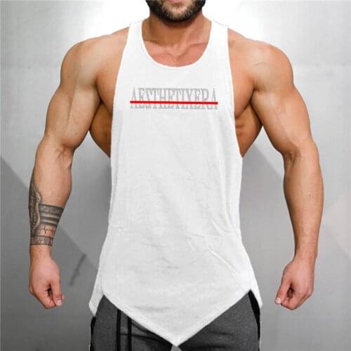 Brand Bodybuilding Singlet Sleeveless Tank Top Men Gyms Clothing Cotton Mens Tops Stringer Shirt Fitness Breathable Muscle Vest