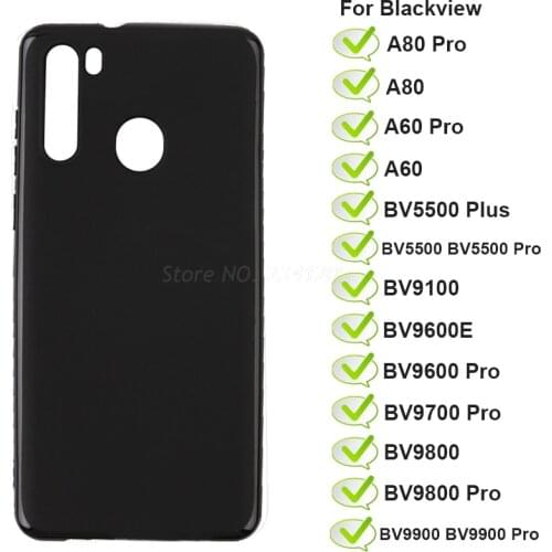 Phone Case For Blackview A60 A80 BV5500 BV9100 BV9600E BV9800 Pro Silicon Case TPU Back Cover Blackview BV9700 BV9900 Pro etui