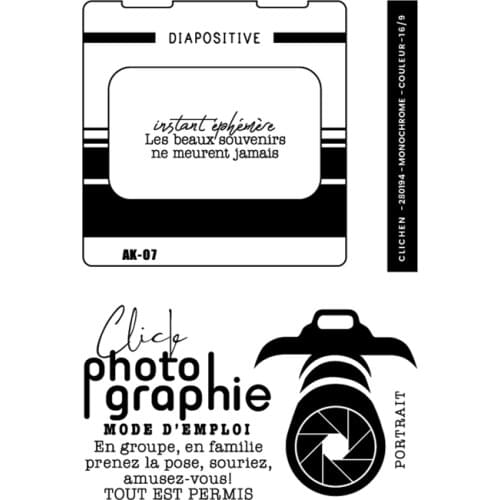 French Clear Stamp for Scrapbooking Transparent Silicone Rubber DIY Photo Album Decor F124