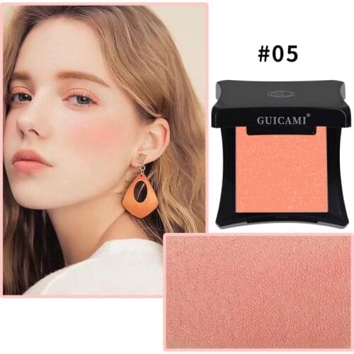 GUICAMI Blush Cheek Makeup Brighten Skin Matte Silky Touch Easy To Wear Pigmented Long Lasting Blusher Face Cosmetics TSLM2