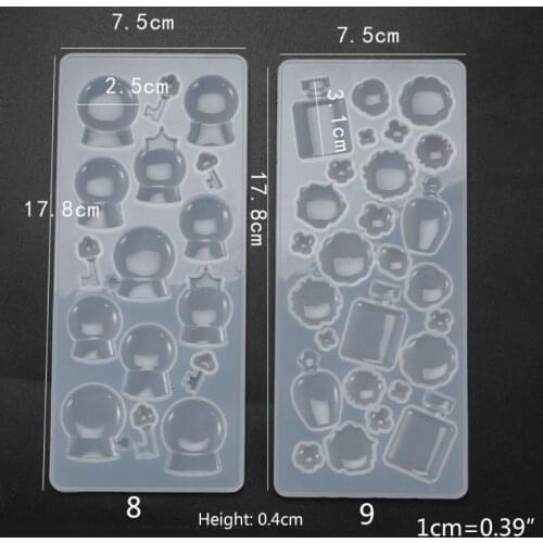 Crystal Epoxy Resin Mold Pendants Casting Silicone Mould DIY Crafts Making Tool X7YC