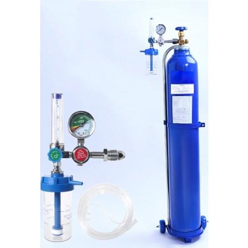 Oxygen Pressure Gas Regulator Inhaler w/Tube O2 Pressure Reducer Oxygen Gauge