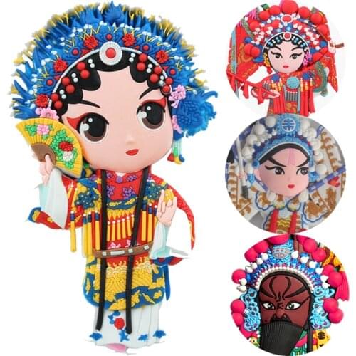 Creative Chinese style Peking Opera Opera Facebook refrigerator magnets traditional gifts products crafts souvenirs small gifts