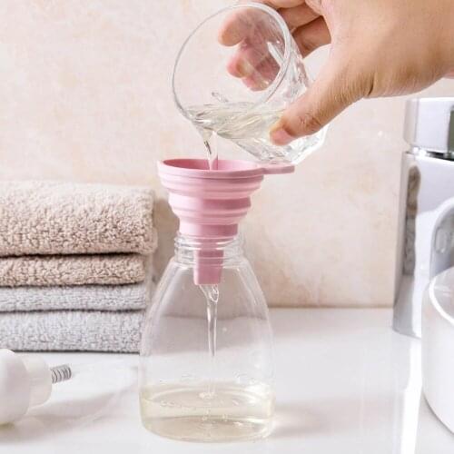 Kitchen Home Mini Folding Telescopic Long Neck Funnel Creative Household Liquid Dispensing Mini Funnel Kitchen Tools