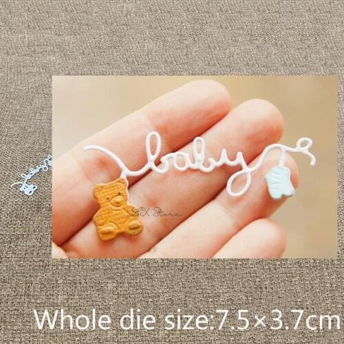 XLDesign Craft Metal Cutting Die cut dies baby letter toy edge decoration scrapbook Album Paper Card Craft Embossing die cuts