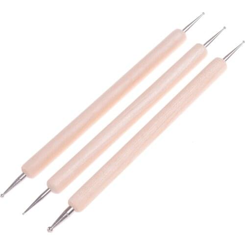 Ball Styluses Tool For Embossing Pattern Clay Sculpting Modeling Making Polymer Clay Tool Kit Pottery Ceramic Tools 3Pcs/set