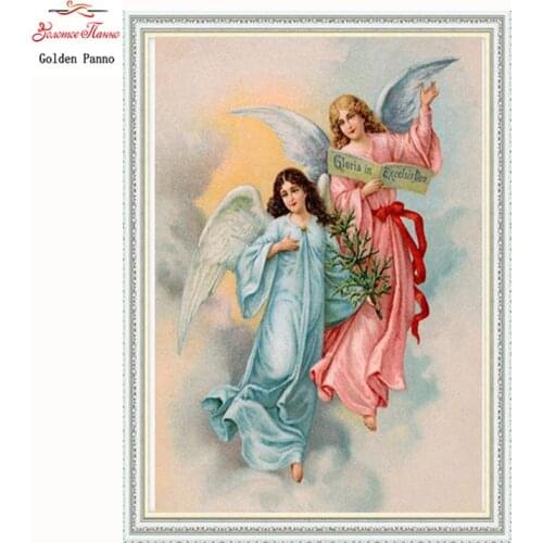 Golden Panno DIY DMC Cross stitch Sets For Embroidery kit 11CT 14CT Religious patterns cross - stitch Home decor Christmas gift