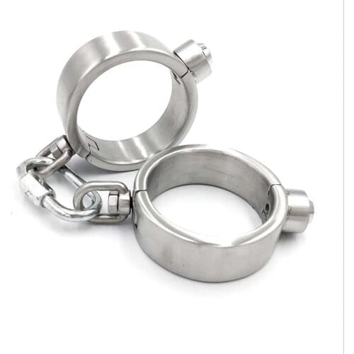 Stainless Steel Bdsm Bondage Handcuffs for Sex Restraints Adult Games Bondage Cuffs Slave Kit Harness Sex Tools for Women Men