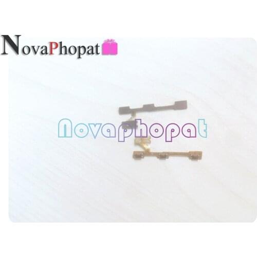 Novaphopat For Huawei P20 lite Power On Off Key Volume Up Down Side Button Switch Flex Cable P20 pro Nova 3E Replacement +track