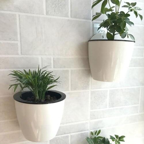 NEW DESIGN Wall Hanging Garden Bonsai Pot Rotation Flower Pot Planters Suspension Floating Pot Potted Plant For Home Desk Decor