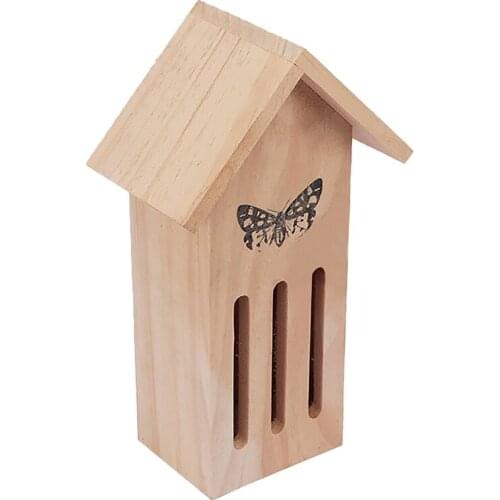 New Butterfly House Wooden Insect House Insect Hotel for Butterfly Bees and Ladybugs Garden Decoration