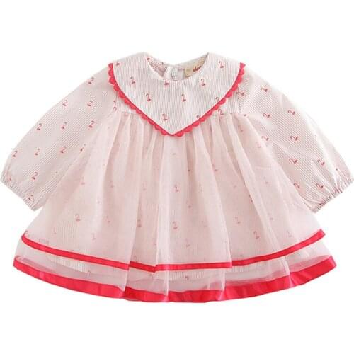 Newborn Baby Girl Dress Toddler Print Girls Princess Birthday Dresses For Infant Baby Clothes Ball Gown 0-2y