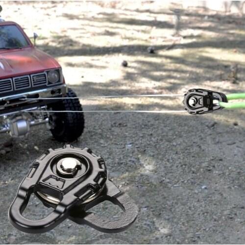 Portable Road SUV Recovery Winch Pulley Snatch Block for 1/10 RC REDCAT D90 HPI Excellent Craftsmanship Well Durability