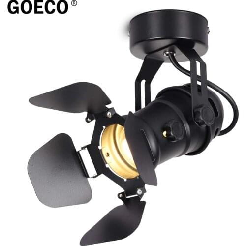 Industrial Ceiling Lights Vintage Spotlight Adjustable Metal track Pendant Light for Hotel Bar Clothing-store Decor Light 220V