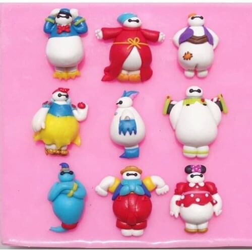 Great anime series Handmade chocolate turn sugar cake decoration mold silicone mold Handmade silicone mold