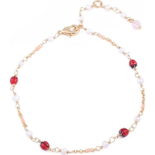 European and American Autumn and Winter New Simple Enamel Small Daisy Earrings Personalized Enamel Ladybug Stud Earrings Women