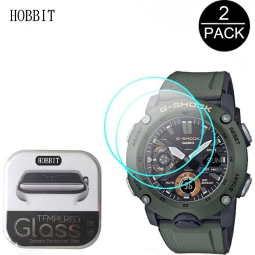 2PCS Explosion-proof Glass For Casio G-SHOCK GA-2000 1A2PR 1A9PR 2APR 3APR 5APR Clear Tempered Glass Screen Protector Cover