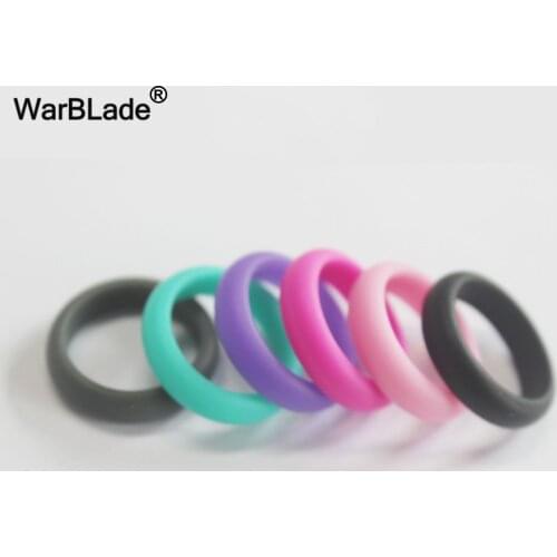 WarBLade 5mm Size 4-9 Hypoallergenic Crossfit Flexible Silicone Finger Ring Hypoallergenic Rubber Rings For Women Wedding Gift