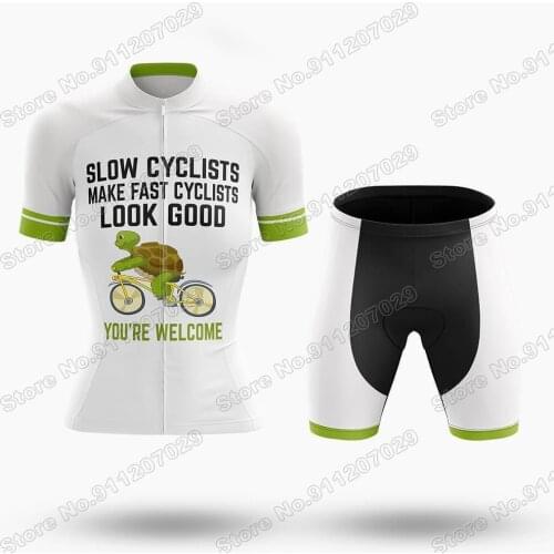2021 Slow Cyclist Womens Cycling Jersey Set Summer Clothing Road Bike Shirts Suit Bicycle Bib Shorts MTB Wear Maillot Ropa