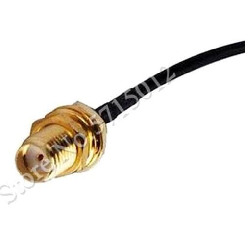 1pcs SMA External Thread Famale Head Turn to MMCX Bend Male Head Connector Antenna Cable 15cm RG174 Wire Cable