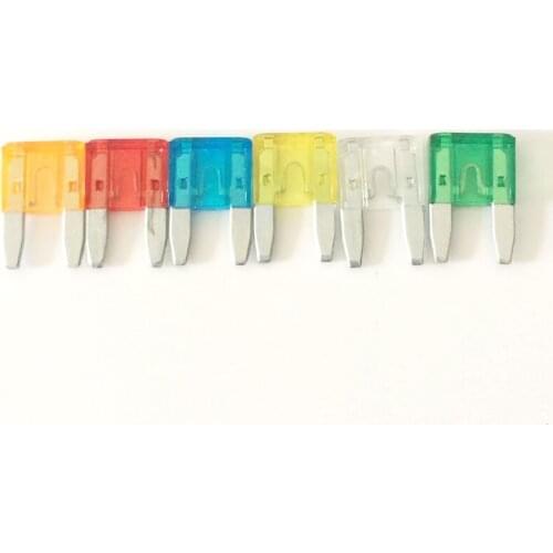 12 pc Mini Assorted Car Fuse Auto & Trucks Color Coded Fuse Kit 5A 10A 15A 20A 25A 30A