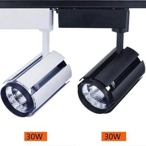 30W 110V 220V Modern LED Track Light Lamp Clothing Shop Windows Showrooms Spot Lighting 10pcs