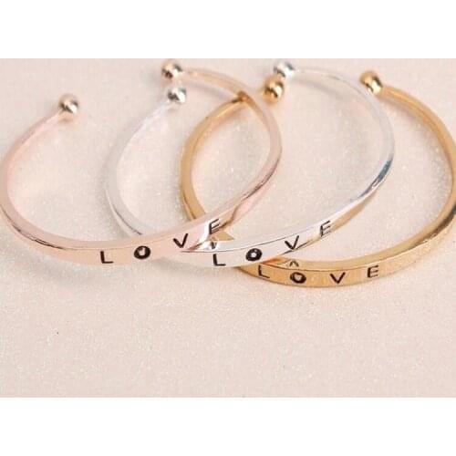 Love Letters Bracelet, Exquisite Fashion Lovers Bracelet, Opening Adjustable Size The Best Gift For Valentines Day
