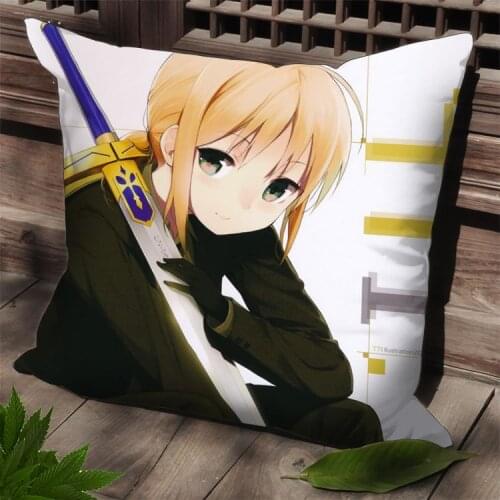 Hobby Express Saber Anime Dakimakura Square Cushion Pillow Case SPC61