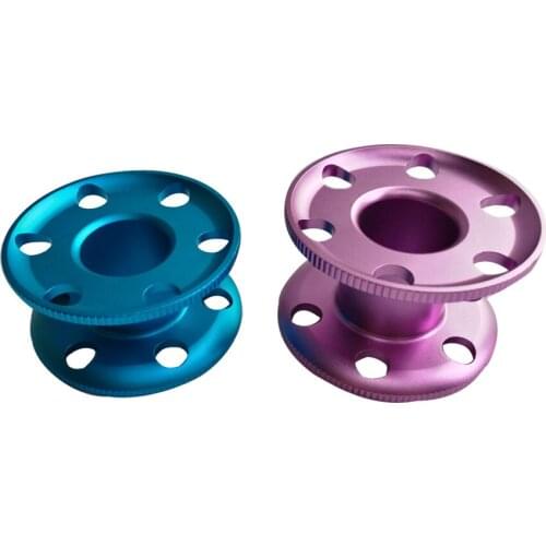 2 Color Scuba Diving Reel Blank Finger Spool Reel Diver Water Sports Aluminum Alloy Guide Line Spool
