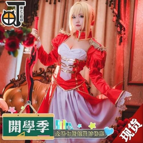 Fate EXTRA Last Encore Saber Nero Claudius Caesar Augustus Germanicus Cosplay Costume adult outfit custom made