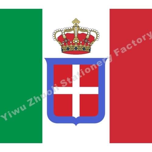 Italy 1861-A imperial crown Flag 150X90cm (3x5FT) 120g Office/Activity/parade/Festival/world cup/Home Decoration Free Shipping
