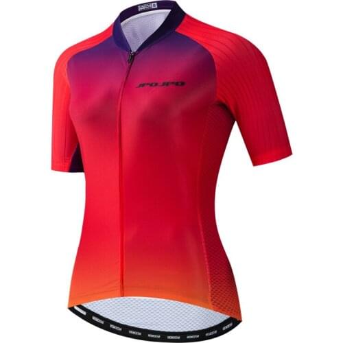 JPOJPO Womens Team Cycling Jersey 2019 Pro Ladies Bicycle Cycling Clothing Racing Sport Bicycle Wear Road MTB Bike Jersey Shirt