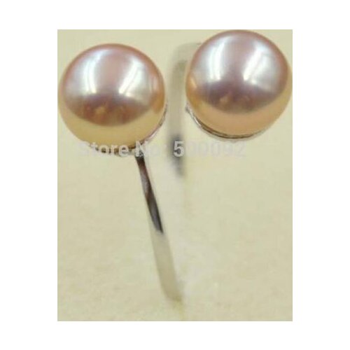Selling Jewelry>>AAA 7-8mm natural color freshwater pearl ring stretch