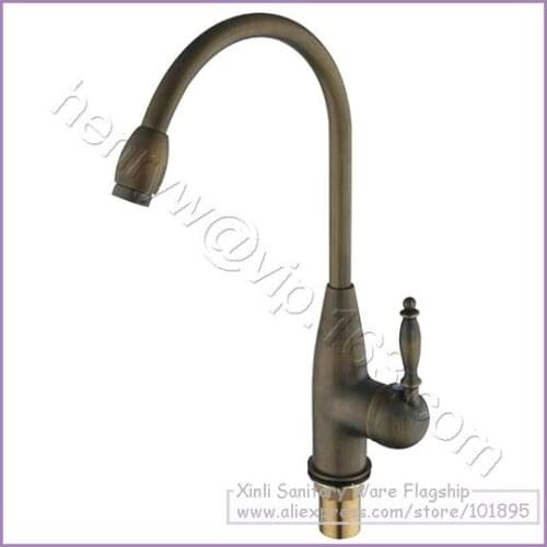 L16095 - Luxury Deck Mounted Bronze Color Brass Material Basin Tap