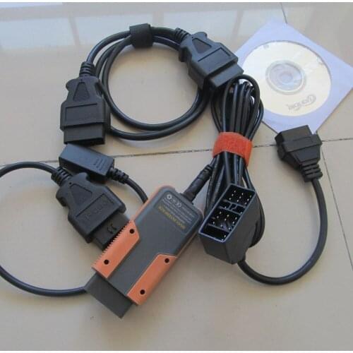 M-VCI interface 3 in 1 mvci for ho/nda for toyo/ta tis for vo/lvo diagnostic tool newest software V10.10.018