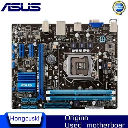 For Asus P8H61-M LX3 PLUS R2.0 Desktop Motherboard H61 Socket LGA 1155 i3 i5 i7 DDR3 uATX UEFI BIOS Original Used Mainboard