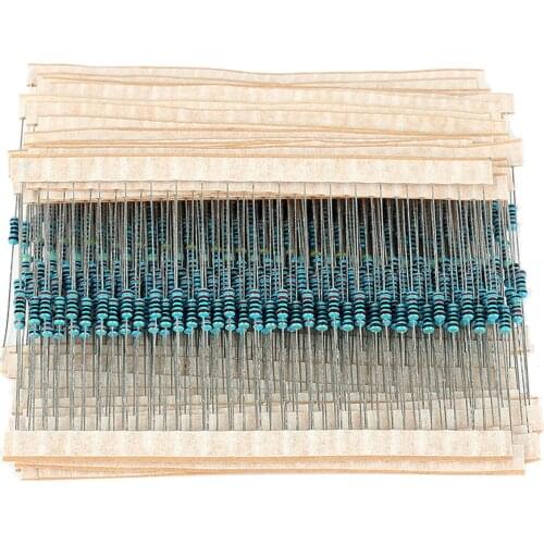 1% 1/4W Metal Film Resistors Kit X30= 600pcs 1% Resistor Assorted Kit Set