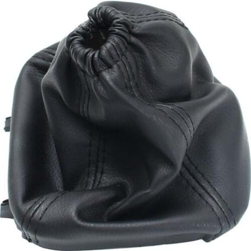 Black Car Gear Head Dust Cover Vehicle PU Leather Gear Shift Knob Boot For Ford Transit Van MK7 2006-2013