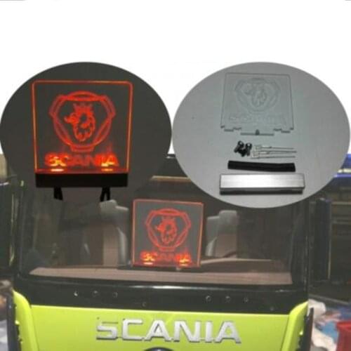 Rc Toys Truck Acrylic Decorative Led Logo Lights For 1/14 Scale Remote Control Car Tamiya Scania R470 R620 56323 Tractor Trailer