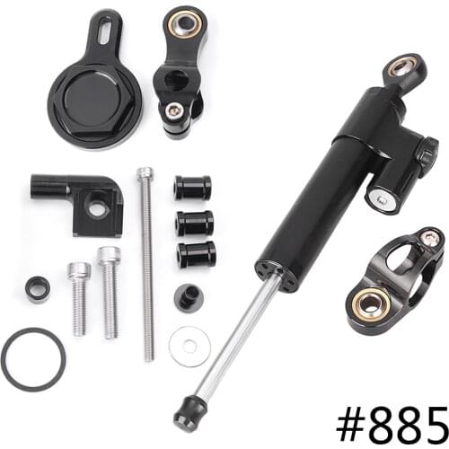 CNC Steering Damper Stabilizer Saftety Control w/ Mounting Bracket Holder For Yamaha YZF R1 1999 2000 2001 2002 2003 2004 2005