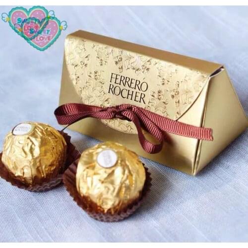 Wedding Favors and Gifts Baby Shower Paper Candy Box Ferrero Rocher Boxes Wedding Favors Sweet Gifts Bags Supplies