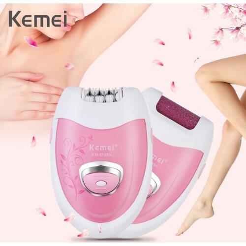 Lady Electric Epilator Rechargeable Cordless Depilador Razor Professional Female Care Shave Body Face Underarm Bikini Trimer 45D