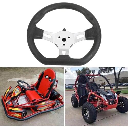 270MM Classic Steering Wheel for Beach Kart Go Kart Buggy Part Accessories - Black