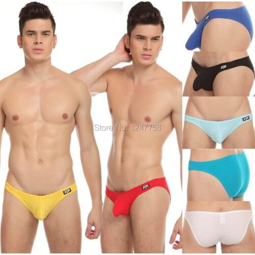 3Pcs/Lot Men Cotton Low-rise Bikini Briefs Underwear Soft Bulge Pouch Briefs Size M L XL