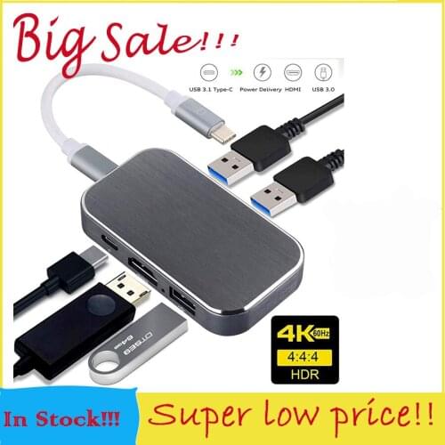 5 Port Adapter USB Type C Hub HDMI-compatible 4K support Samsung Dex mode USB-C Dock with PD for MacBook Pro/Air