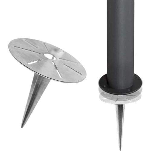 Outdoor Socket Accessories Material Steel Ground Spike Hot-Dip GalvanisedAdaptation scope 4-16.5MM Spike for Garden décor