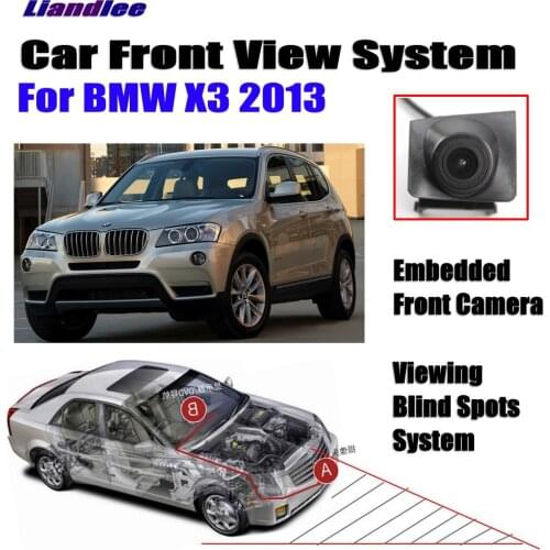 Car Front View LOGO Grill Camera For BMW X3 F25 2013 Not Rear View Backup Parking Camera Full HD CCD Night Vision Accessories