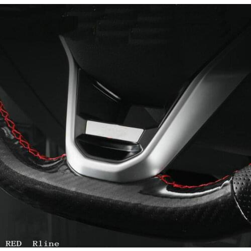 For Steering wheel r logo Steering wheel Sequin sticker golf 8 MK8 Passat CC TAYRON X Touareg Modification of r-mark Car label