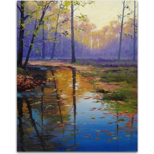DONGMEI OIL PAINTING hand painted oil painting high quality landscape painting pictures for living room DM-15101110